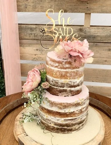 She said yes | Cake, Amazing cakes, Elegant cakes