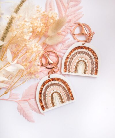 Boho Rainbow Keychain