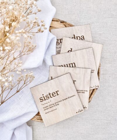 Wooden Definition Card