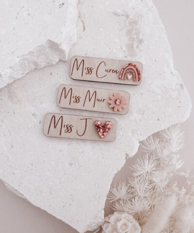 Personalised Name Badge - Boho Luxe | Blush