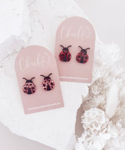 Lady Bug Studs