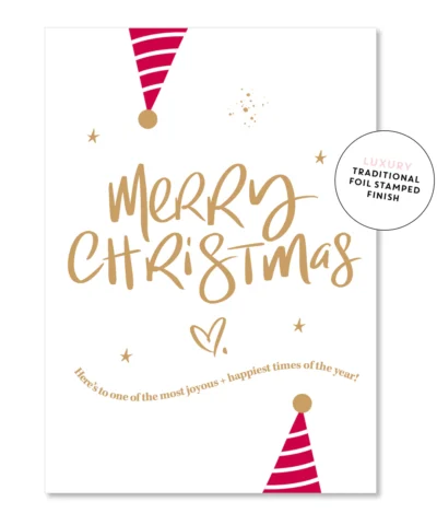 Greeting Card | Festive Santa Hats