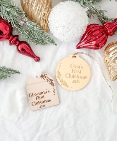 First Christmas Ornament | Modern Serif