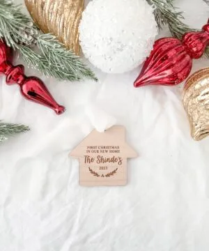 First Christmas in our New Home Ornament