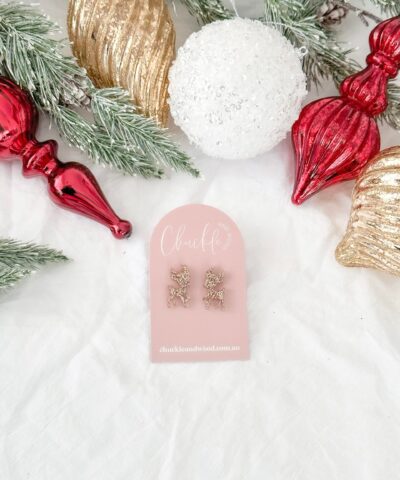 Prancing Reindeer Studs
