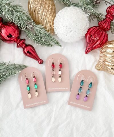Christmas Light Earrings