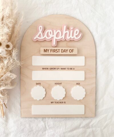 Personalised First/Last Day of School Board | Original Design