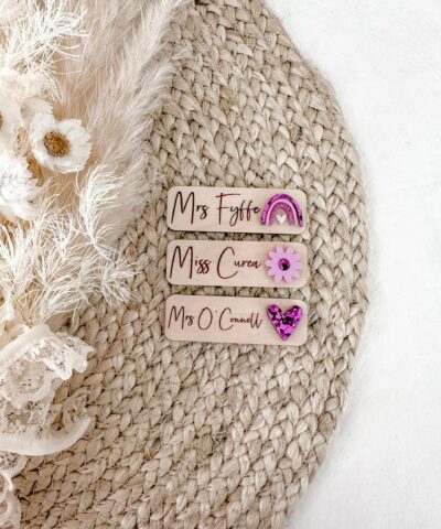 Personalised Name Badge - Boho Luxe | Purple