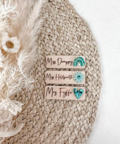 Personalised Name Badge - Boho Luxe | Turquoise