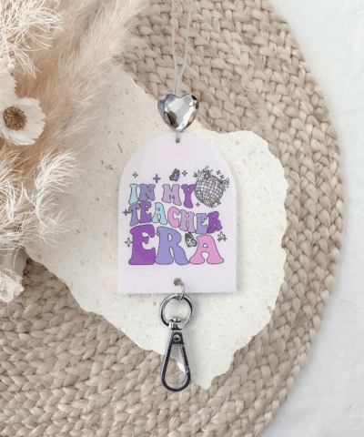 'In My Teacher Era' Lanyard | Purple