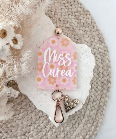 'Retro Flowers' Lanyard