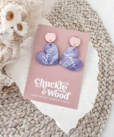 'Lover' Earrings | Amethyst