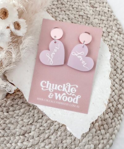 'Lover' Earrings | Pink