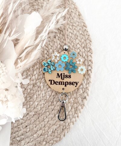 Floral Fields Lanyard | Blue