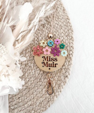 Floral Fields Lanyard | Rainbow