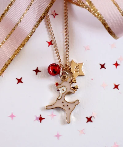 Jingle Bell Reindeer Necklace