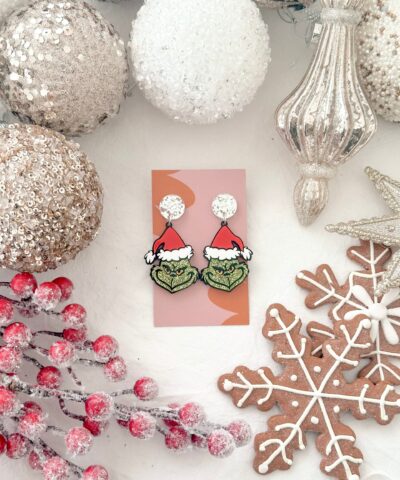 Stolen Christmas Earrings | Light Green