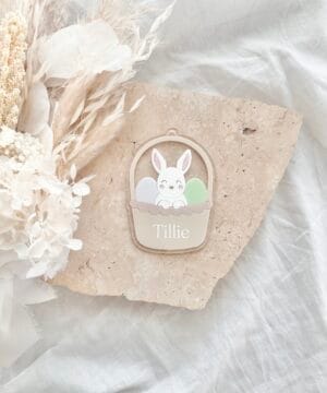 Personalised Easter Basket Tag | Bunny Basket