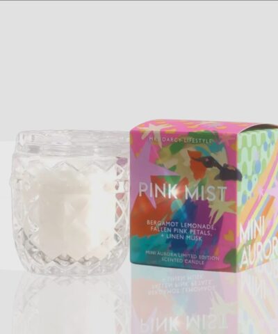 Aurora Mini Candle - Pink Mist - Bergamot Lemonade, Fallen