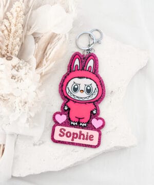 Personalised Scary Monster Keychain | Solid Colour