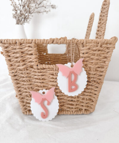 Scalloped Halloween Letter Tags