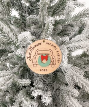 Personalised Just Married Ornament