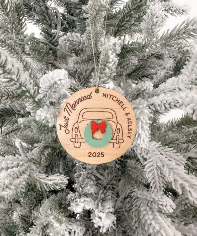 Personalised Just Married Ornament