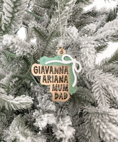 Personalised Christmas Garland Ornament
