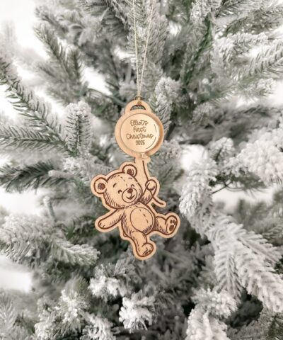 Personalised First Christmas Ornament | Bear