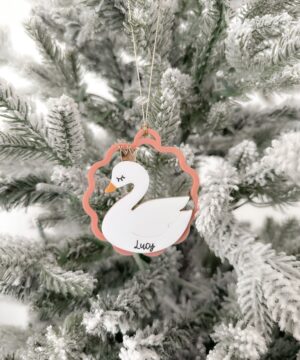 Personalised Swan Ornament
