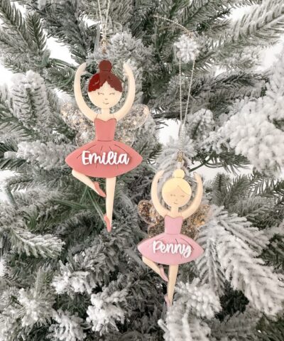 Personalised Ballerina Fairy Ornament