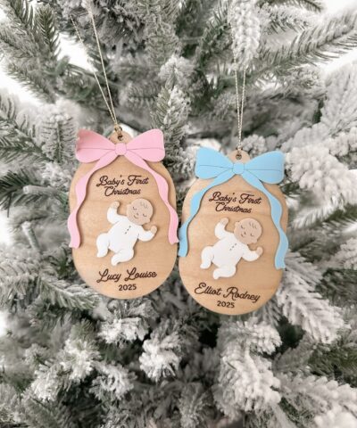 Personalised Baby's First Christmas Ornament