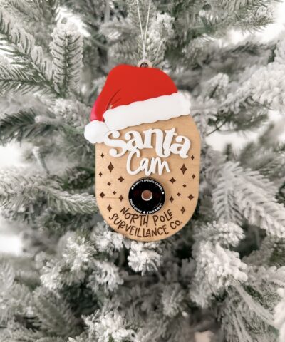 Santa Cam Christmas Ornament