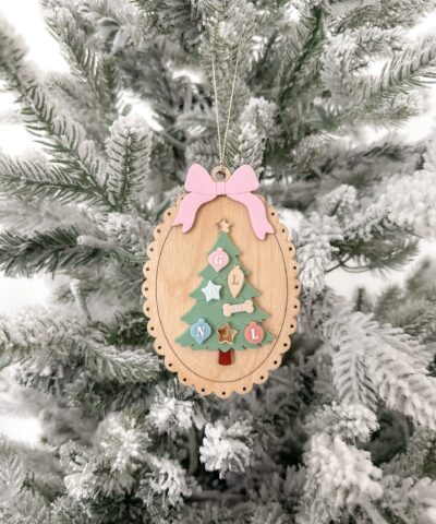 Personalised Vintage Christmas Tree Ornament
