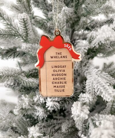 Personalised Christmas Present Ornament