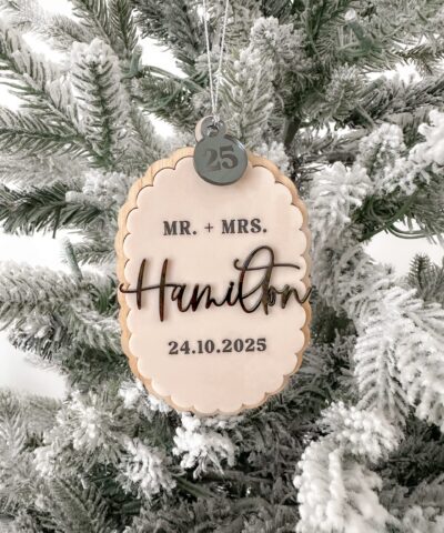 Personalised Mr & Mrs Ornament