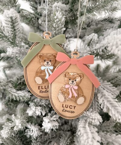 Personalised Teddy Bear Ornament