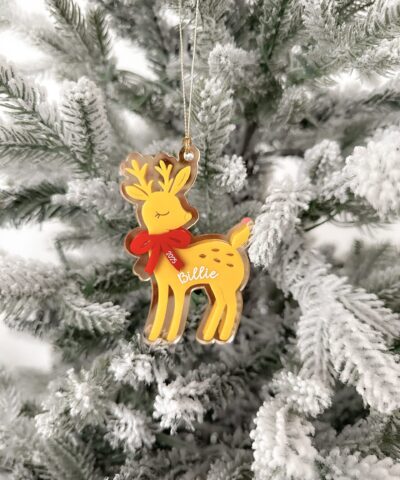 Personalised Deer Ornament