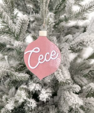Personalised Vintage Ornate Ornament