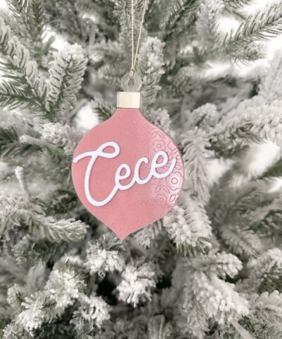 Personalised Vintage Ornate Ornament