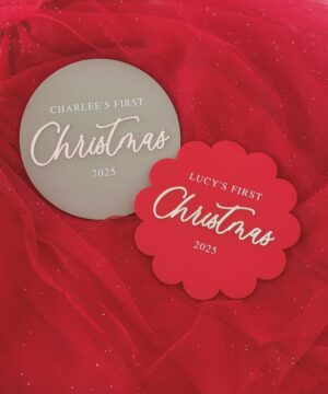 Personalised First Christmas Plaque