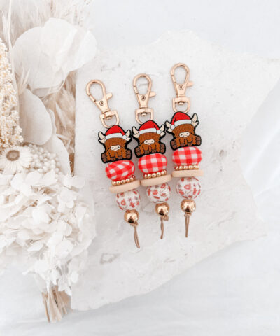 Nelly the Christmas Highland Cow