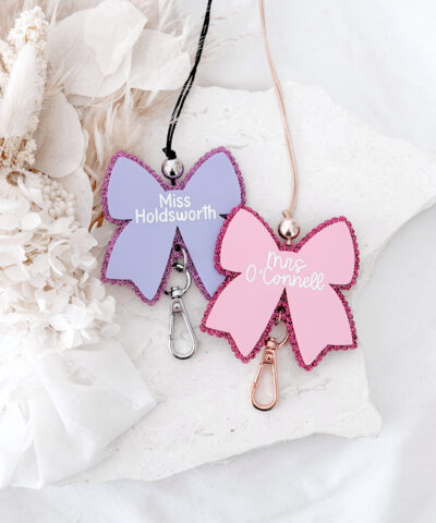Personalised Bow Lanyard | Sparkles