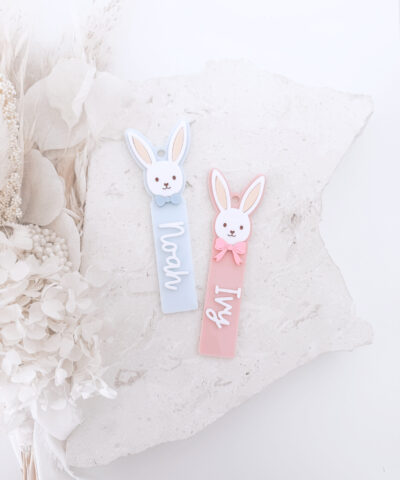 Personalised Easter Basket Tag | Easter Bunny Face