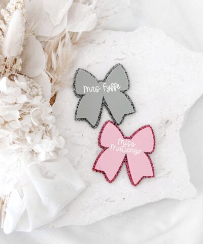 Personalised Bow Badge | Sparkles