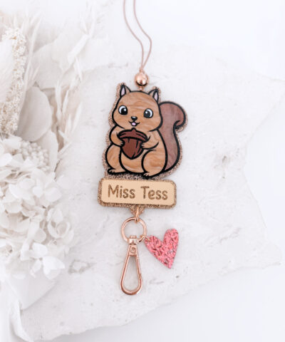 Personalised 'Squirrel' Lanyard