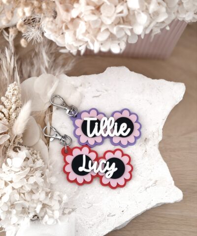 Personalised Keychain | Flower Shades